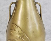 Antique Authentic Meiji Period Japanese Bronze Vase