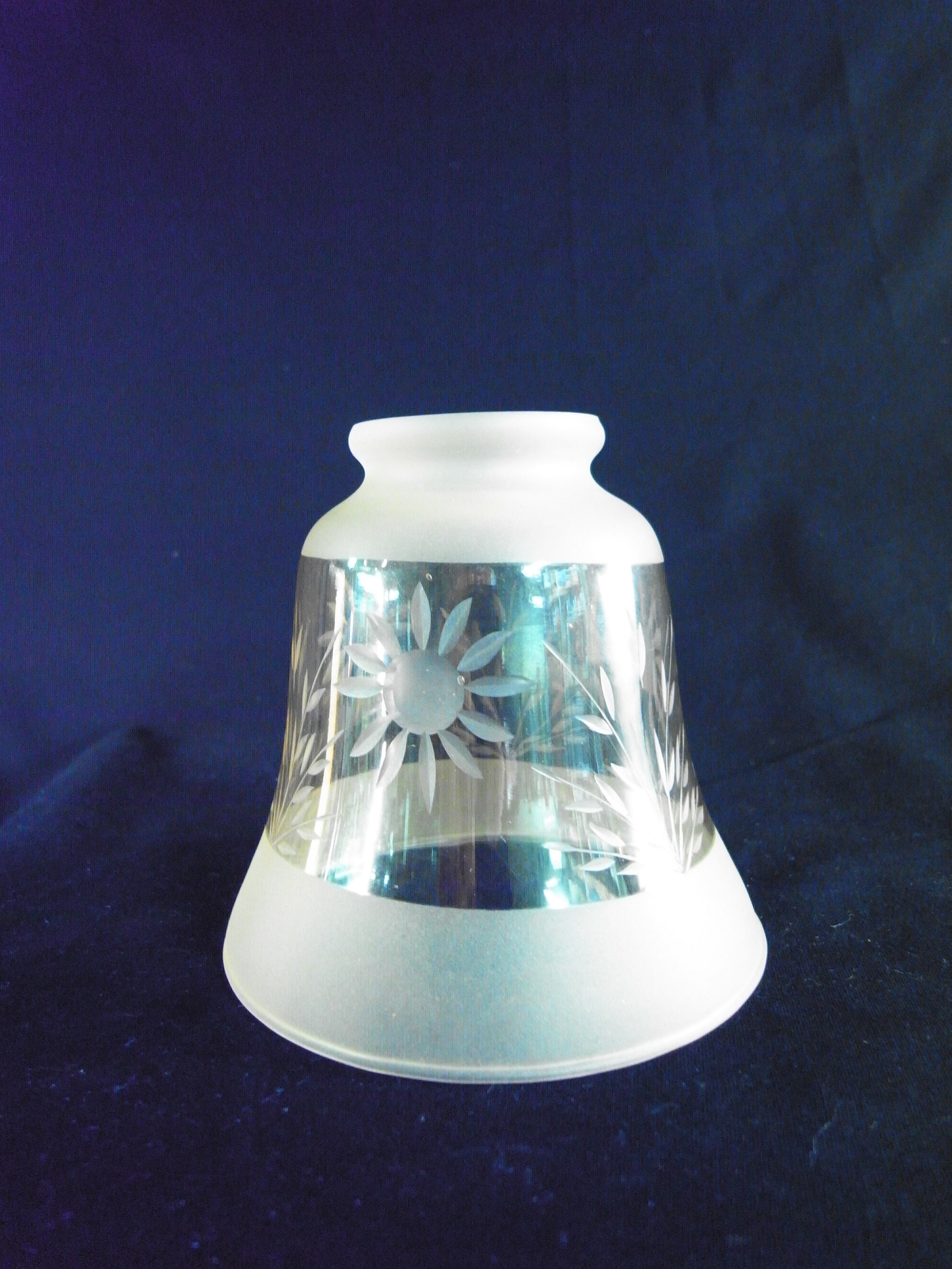 Giluta 4 Pack Bell Shaped Glass Shade Replacement Frosted Light Fixture