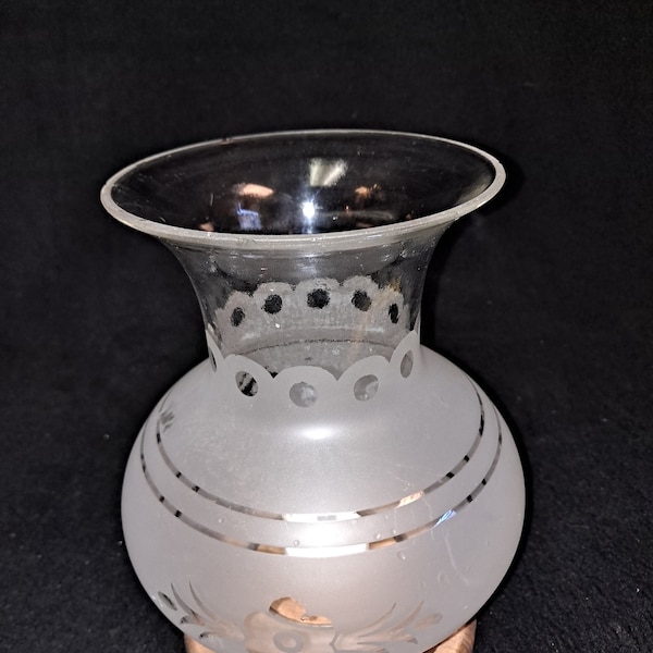 Frosted Hurricane Candle Holder Etsy