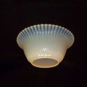 Vintage Monax Petal Ware  lipless fitter  replacement shade ,  2 1/2 inch fitter hole,  chandelier or sconce fixture replacement  diffuser