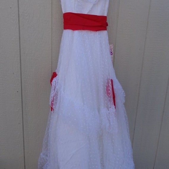 NOS White Lace FULL Southern Belle Angelo Formal … - image 7