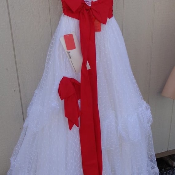 NOS White Lace FULL Southern Belle Angelo Formal … - image 2