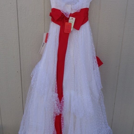NOS White Lace FULL Southern Belle Angelo Formal … - image 10