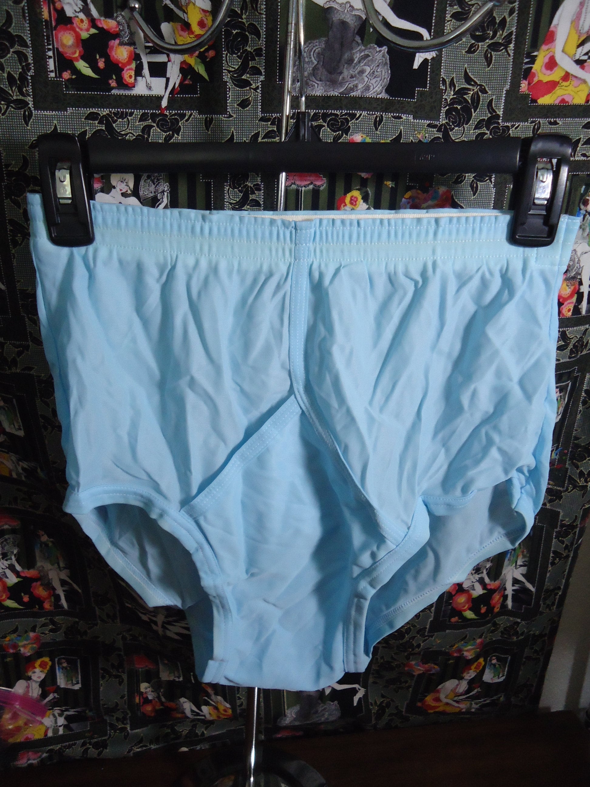 NOS Vtg Light Blue Silky Nylon Tricot Jockey Briefs Underwear Sz M 32/34  Unworn -  Canada