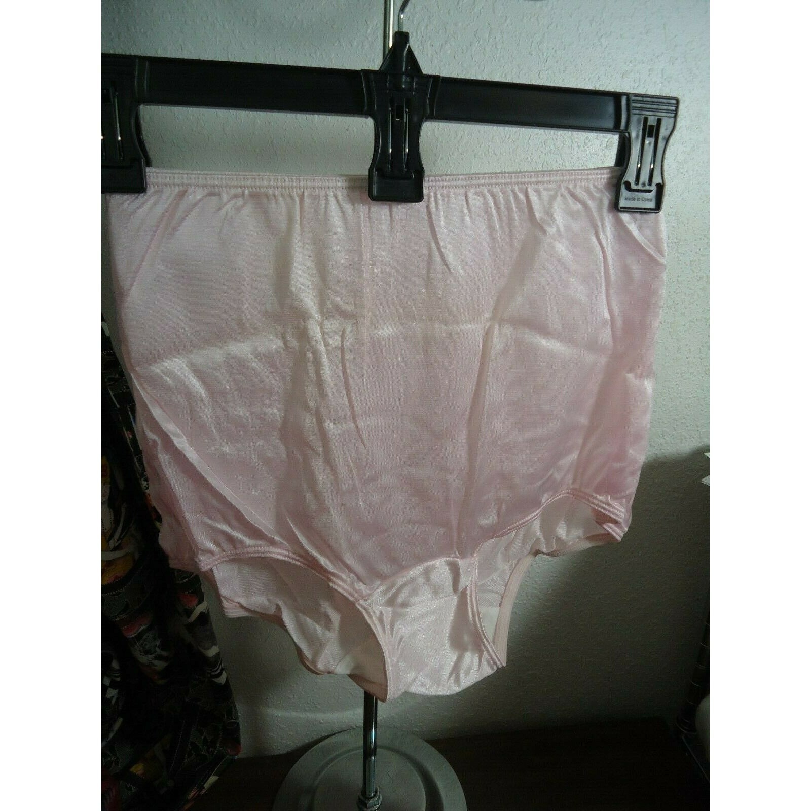 Lot of 6 Vintage Size L Sheer Transparent Silk Nylon Panties Men Womens  Full Cut Briefs Knicker Underwear Hips 36-44 High Waist Granny Brief