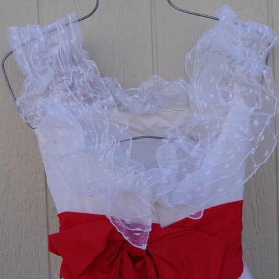 NOS White Lace FULL Southern Belle Angelo Formal … - image 3