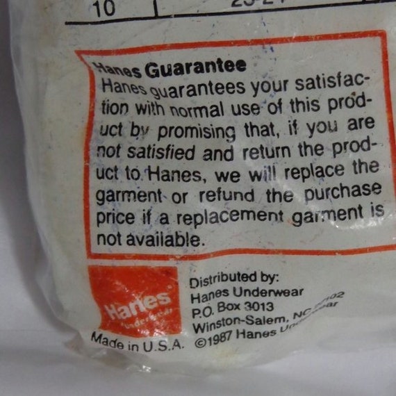 NOS Boy's Hanes Tighty White Briefs Underwear 1987 US… Gem