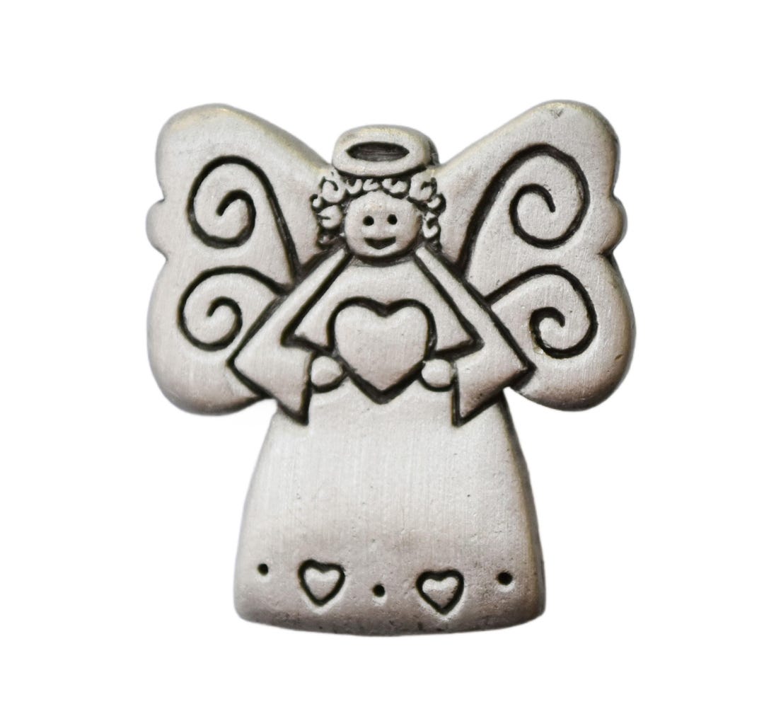 Angel Pin Chelsea Vintage Pewter Angel Pinback Jewelry - Etsy Canada
