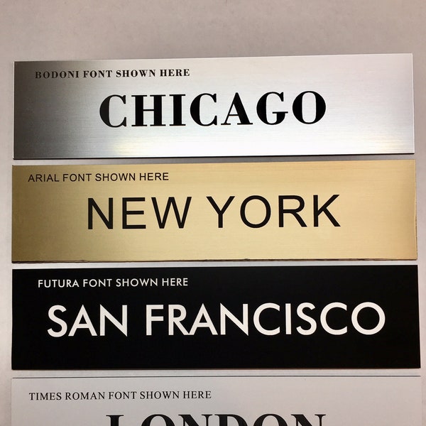 Set of 3- 2"x 8" Laser Engraved World Clock / Time Zone Wall Traveler Signs- Adhesive Backed- Business or Home Office Gift- Mountable Signs