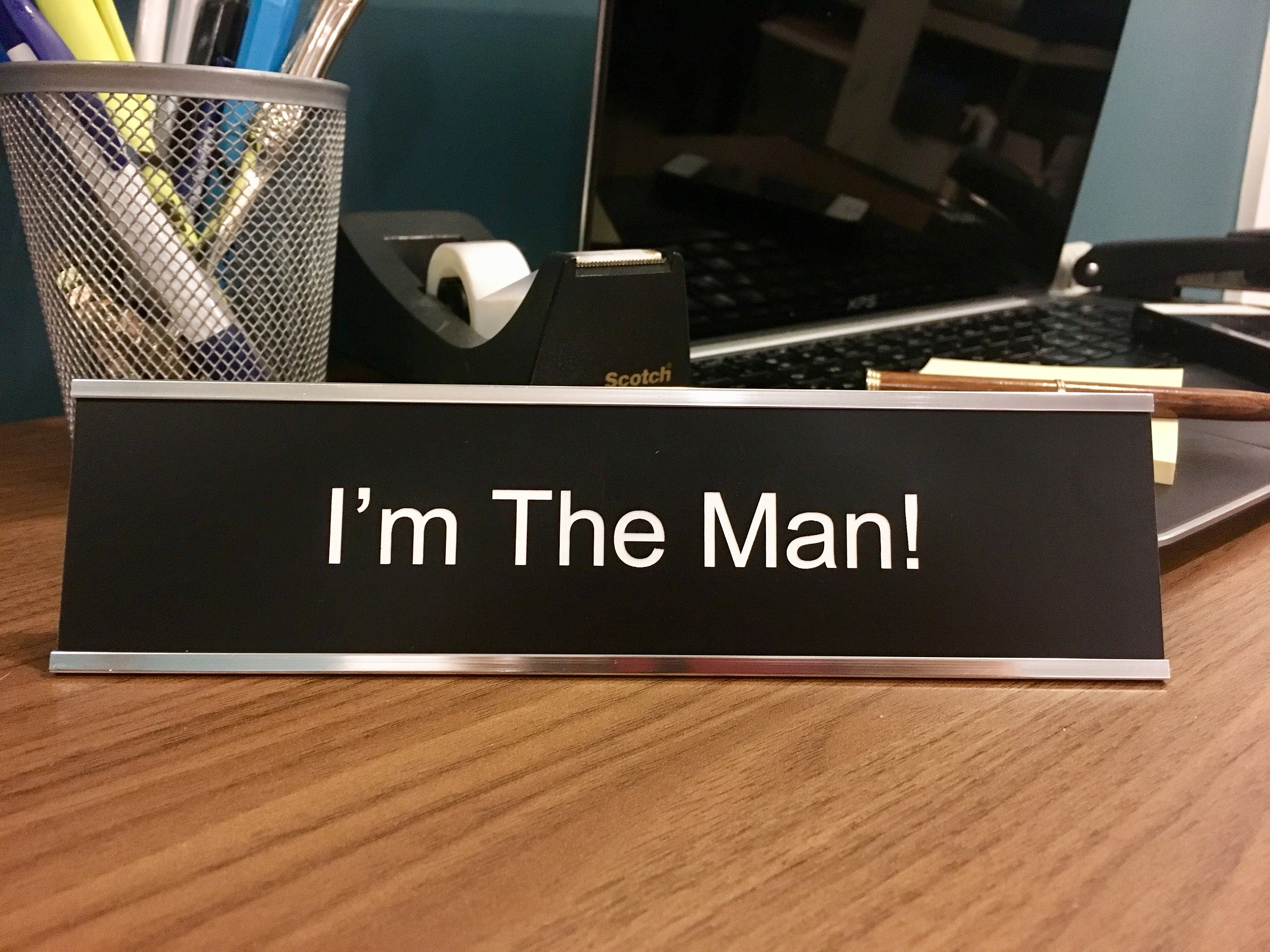 2x 8 Funny Joke Desk Name Plate & Holder Set Etsy