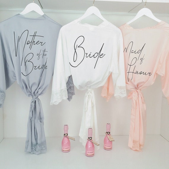 personalised bridal dressing gowns