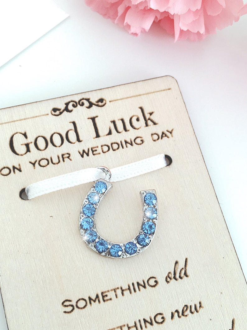 Wooden Horseshoe Keepsake Card Wedding Gift Lucky Etsy