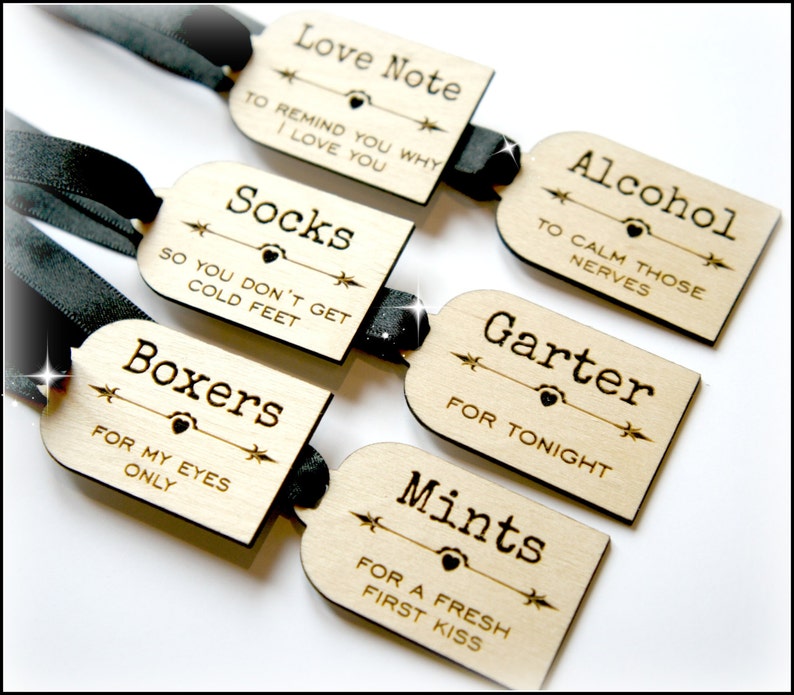 Wooden Groom Survival Kit Tags, Groom Gift, Night Before The Wedding Gift, Groom To Be Gift image 3