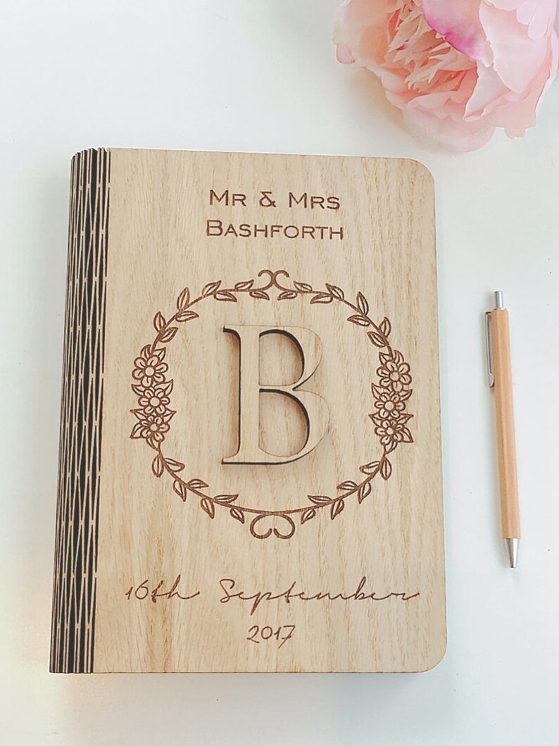 Personalised Wooden Guest Book Alternative Guest Book Wooden Etsy