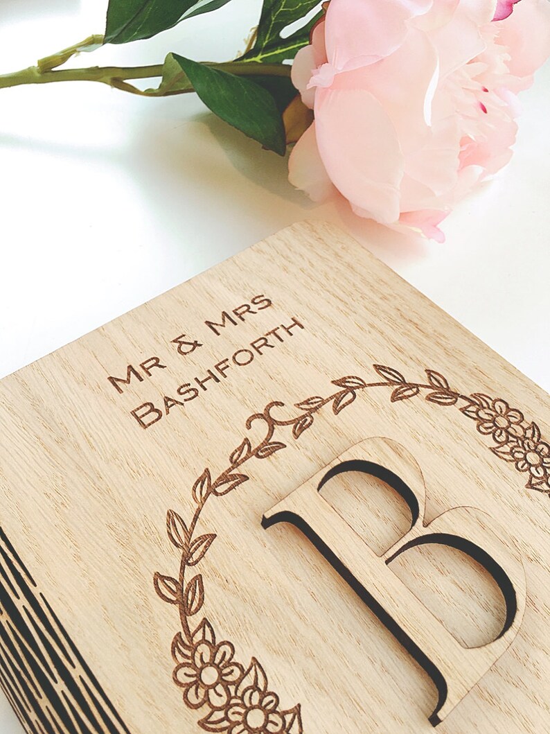 Personalised Wooden Guest Book Alternative Guest Book Wooden Etsy