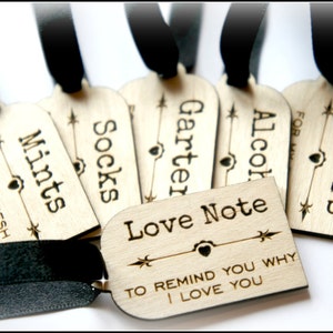 Wooden Groom Survival Kit Tags, Groom Gift, Night Before The Wedding Gift, Groom To Be Gift image 1