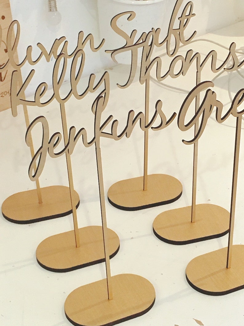 Wedding Table Names Custom Table Numbers Wedding Etsy UK