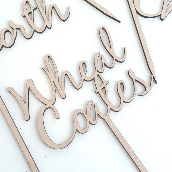 Wedding Table Names, Custom Table Numbers, Wedding Centrepieces, Wooden Table Numbers, Luxury Rustic Destination Table Sign,Laser Cut Names,