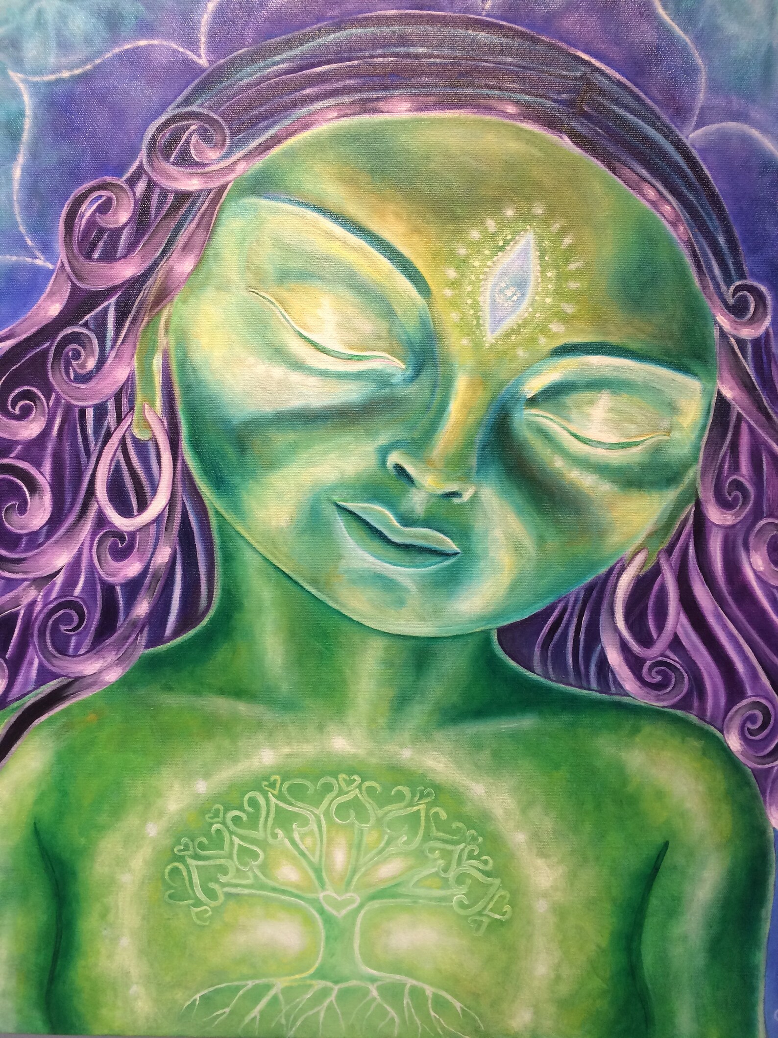 Spiritual Goddess Painting, Goddess Art Painting, Earth Goddess Art