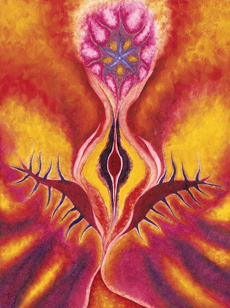 Yoni Art Print, Feminist Art, Midwifery Art, Sacred Feminine Art