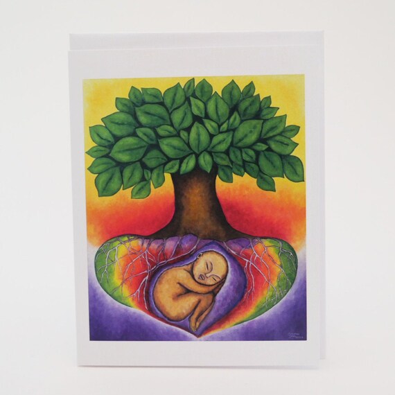 Spirituele Geboorte Wens Kaart Gift Set Zwangerschap Etsy