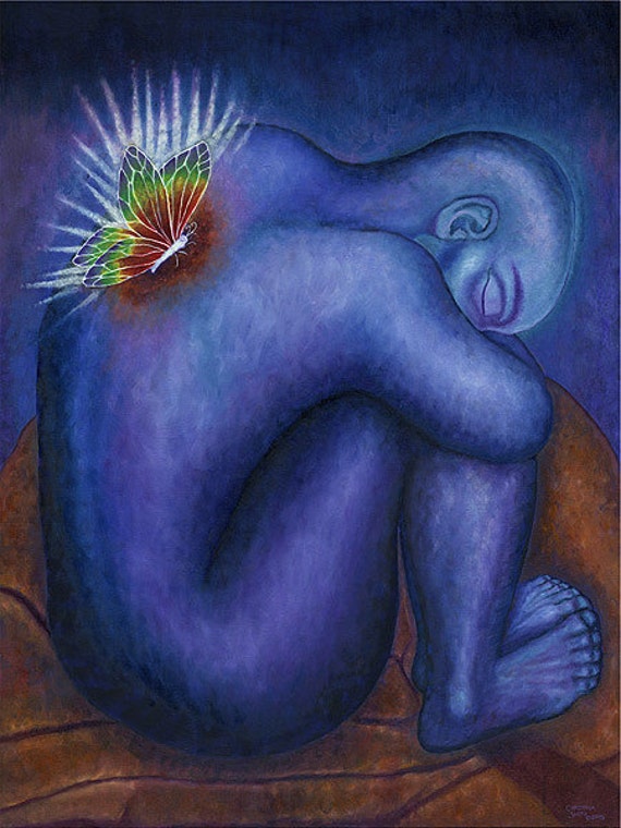 Healing Grief Art Print Transformation Art Re Birth Etsy Healing Grief Art Print Transformation Art Re Birth Etsy