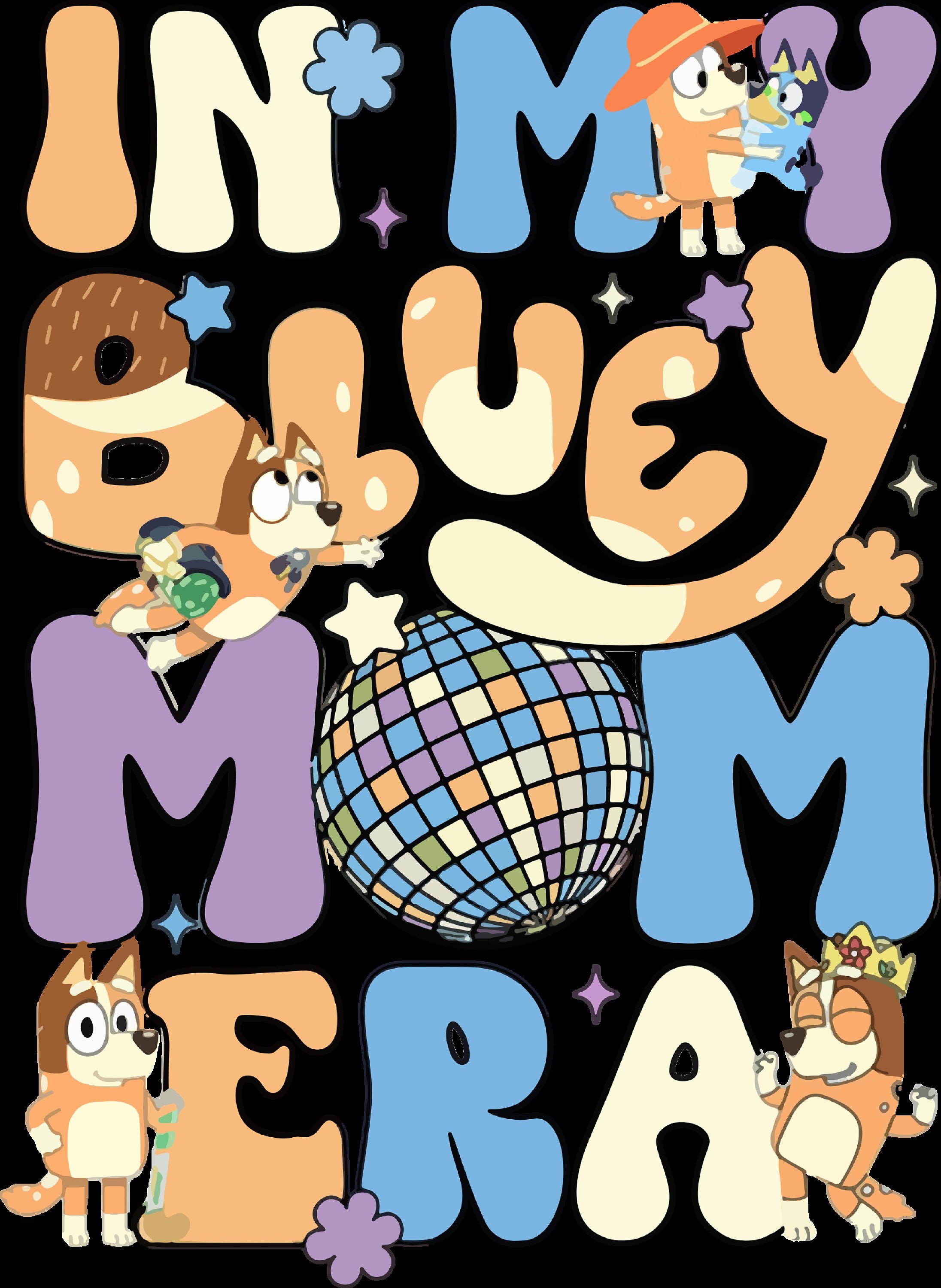 BLUEY in Bluey Mom Era PNG - Etsy