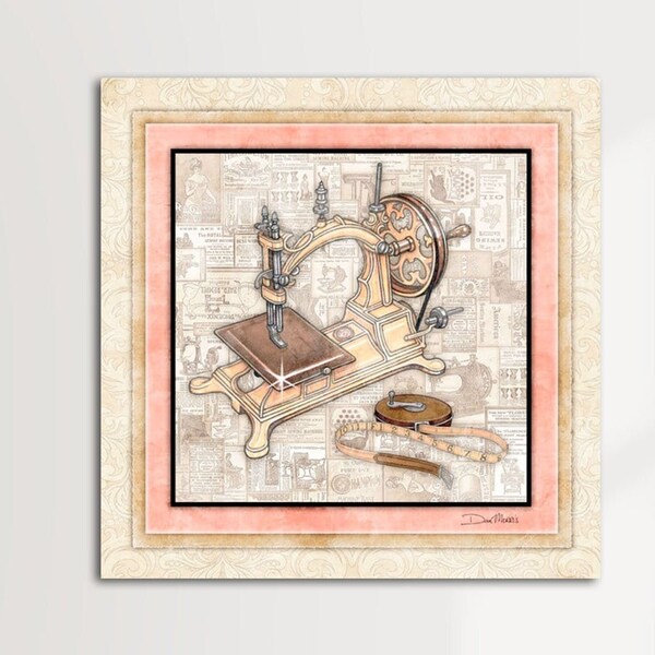 Sewing Machine Print Etsy