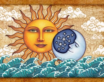 sun and moon tapestry