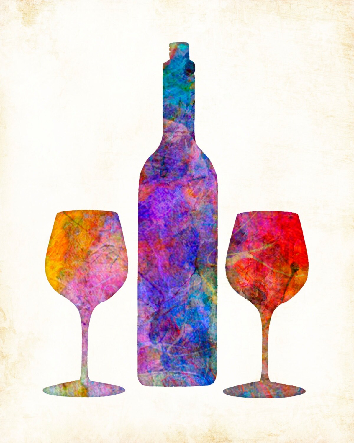 Wine Cellar Art Print by Dan Morris watercolor Etsy