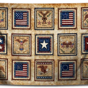 Tapestry, Patriotic Americana Tapestry, Wall Hanging, 26x40 by Artist 