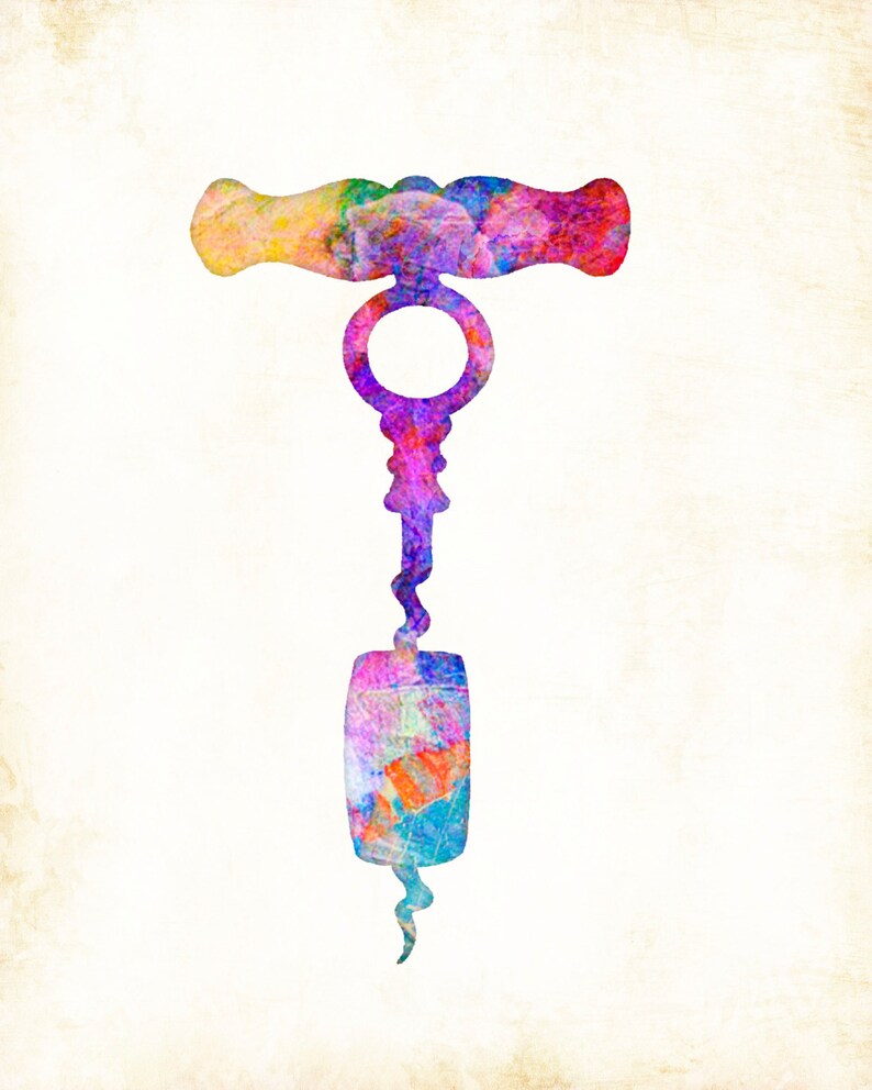 Wine Art Print Signed by Artist Dan Morris watercolor Etsy