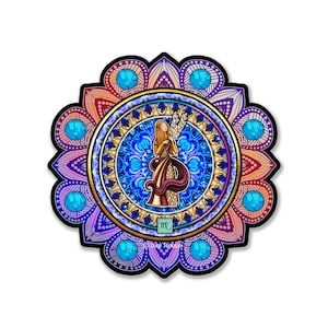 Virgo Astrology Sign Decal by Dan Morris, perfect for any indoor outdoor use,sticker RV, Car, Cooler, ©Dan Morris, Zodiac Sticker, Tarot
