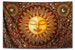 Tapestry, Healing Sunshine Celestial Tapestry Wall Hanging by Dan Morris, Bhakti, celestial tapestry, washable, Choose size, ©Dan Morris 