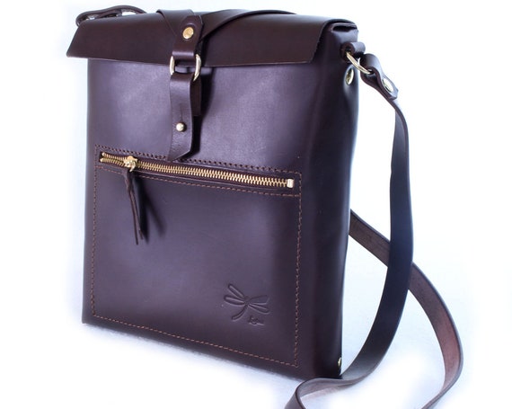 Leather bag for men,  ipad bag, tablet, designed by Ludena, leather shoulder bag.