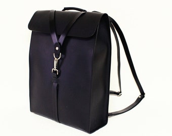 Men's leather laptop backpack for 15 Inch, handmade.