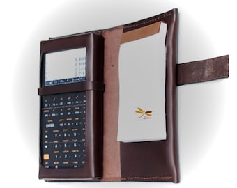 DM42 calculator wallet case, Leather case for your calculator will protect it from shocks and scratches, We make by hand and to measure.