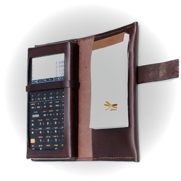 DM42 calculator wallet case, Leather case for your calculator will protect it from shocks and scratches, We make by hand and to measure.