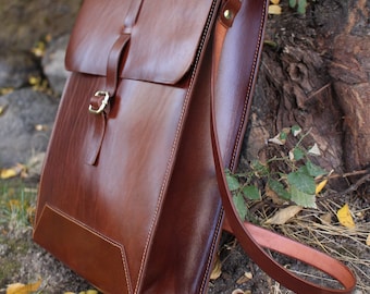 Brown leather bag - Mens bag - Mens business bag Ludena - computer bag - leather messenger-handmade man briefcase - Leather Shoulder Bag