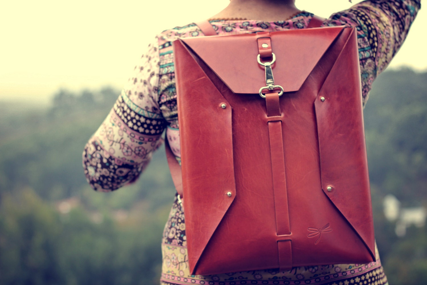 Leather Backpack. Designed by Ludena Handmade Backpack. Bag | Etsy