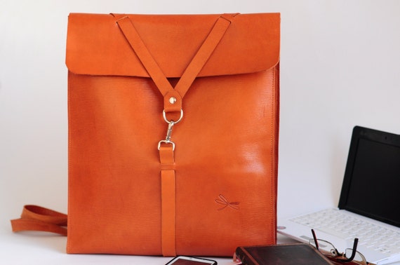 Leather bag, Leather backpack for men, Backpack for laptop, folders, ect. Leather school bag, Desing by Ludena