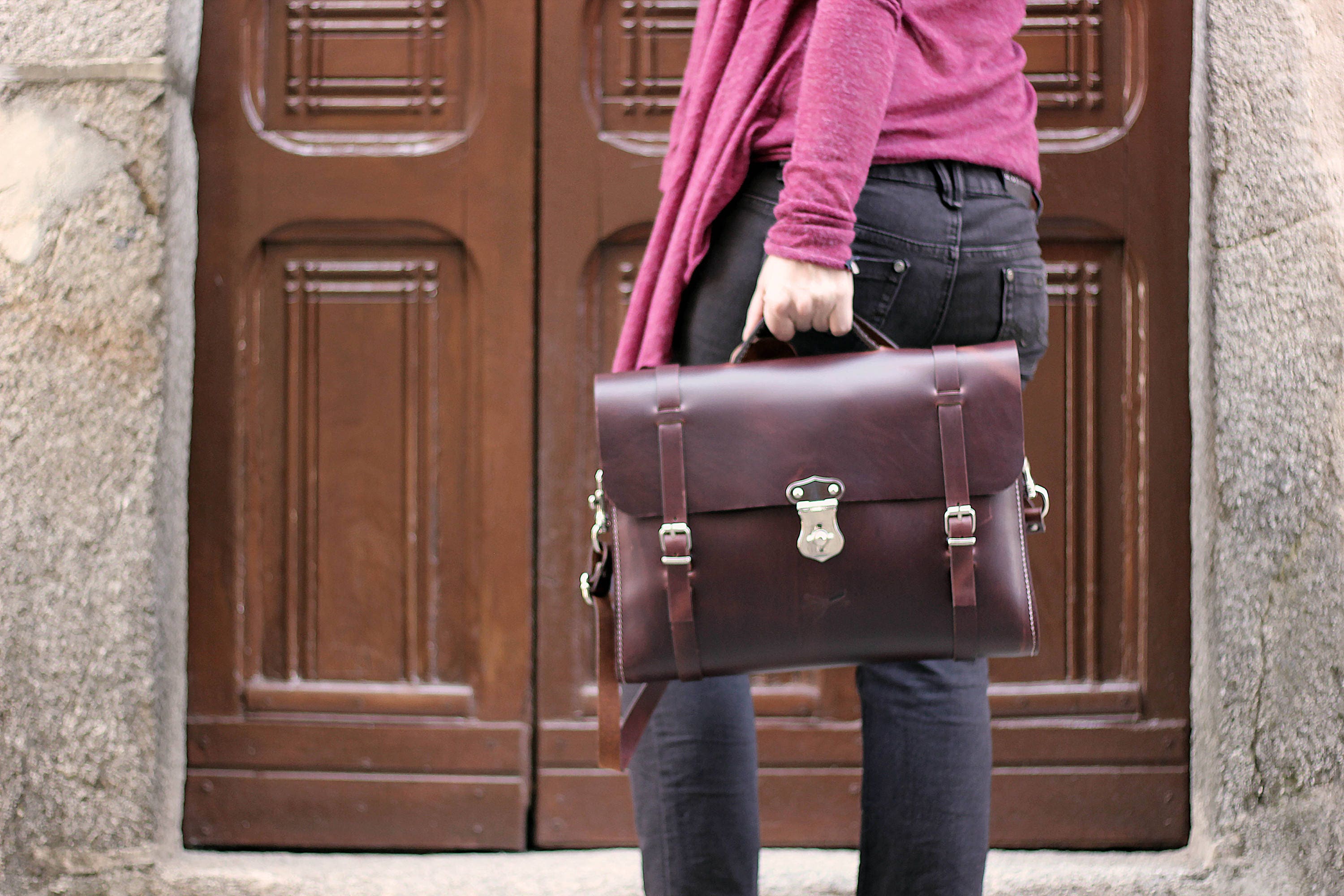 Custom leather laptop bag, Mens Leather Bag, Laptop bag, Leather