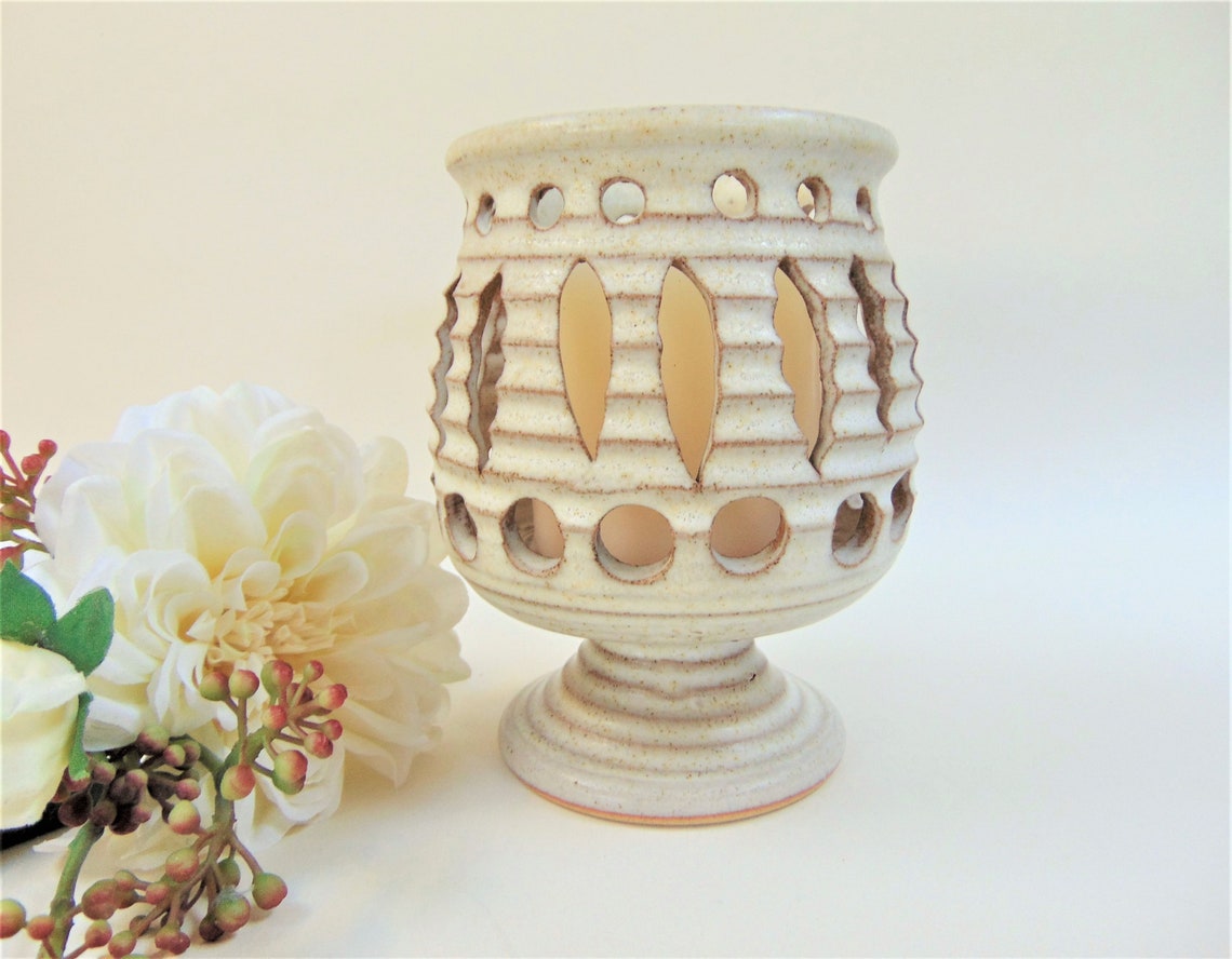 Broadstairs Pottery Pillar Candle Holder Etsy