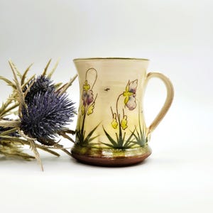 Coffee Mug Studio Pottery Hand Decorated Small 150ml Signed