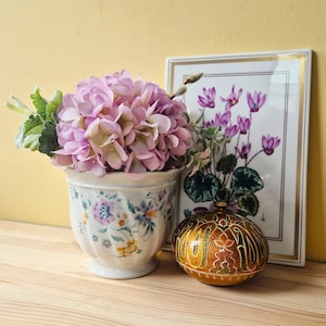 Indoor Planter Royal Winton Lilac and Apricot Floral