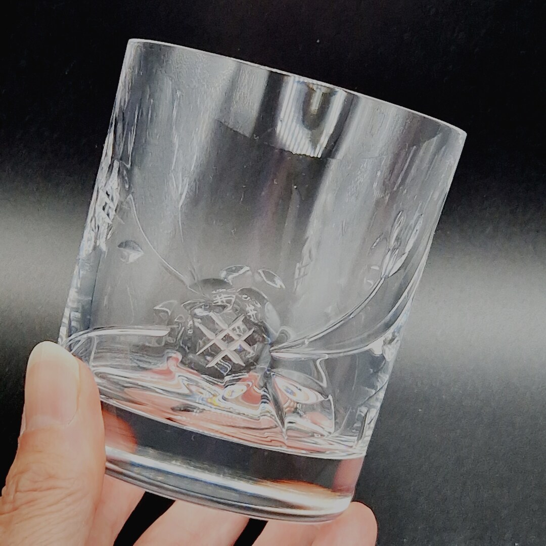 Royal Albert Etched Drinking Glass Tumbler Floral Motif Etsy