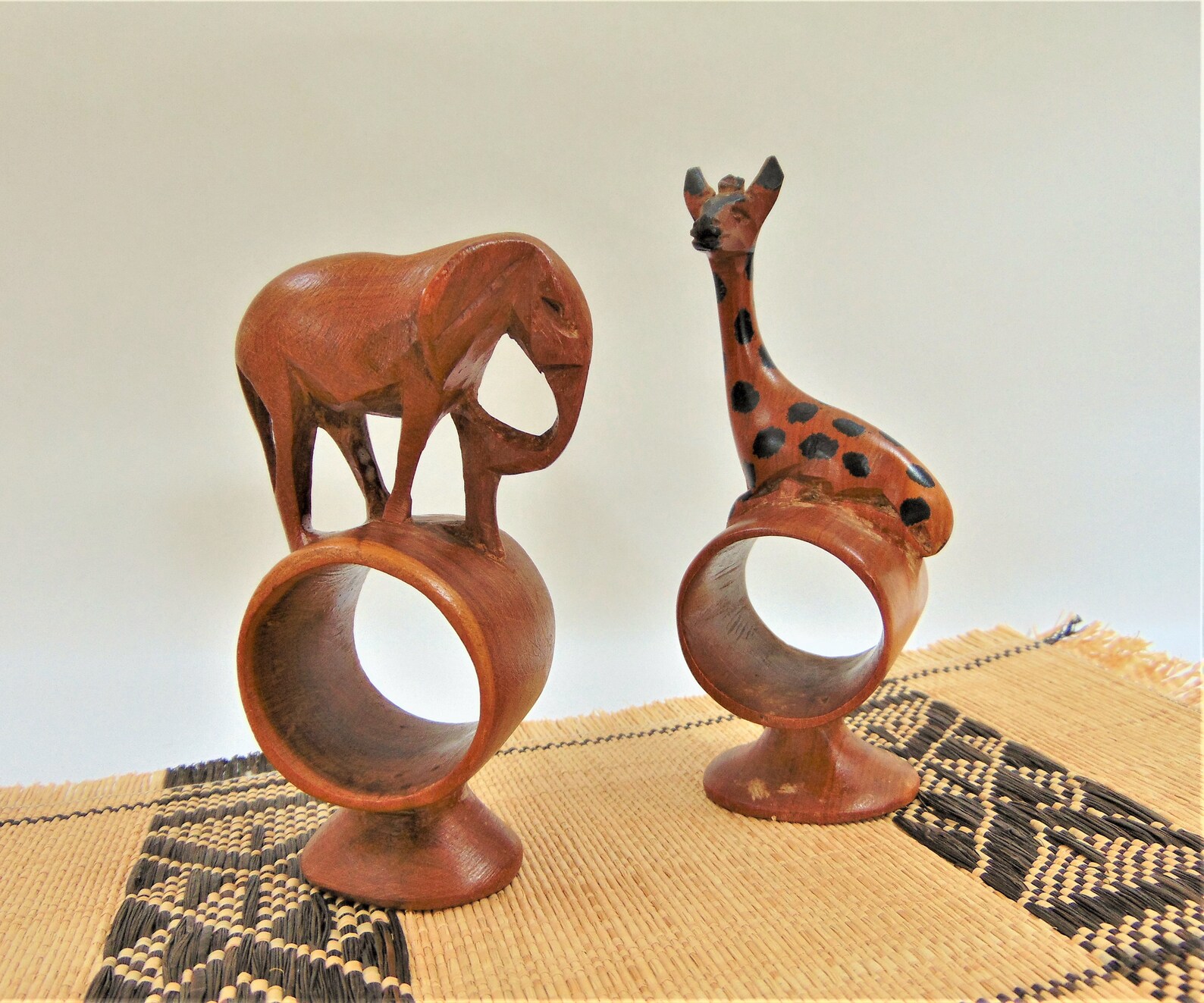 African Animal Napkin Rings Etsy
