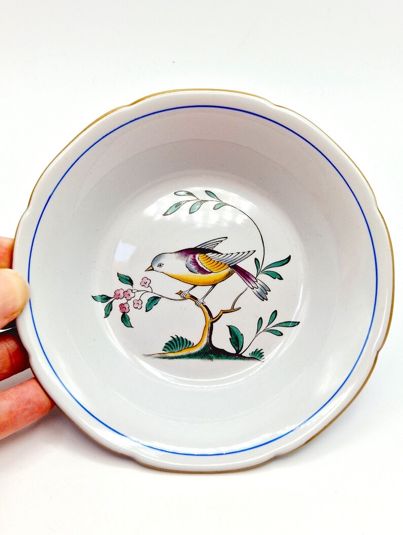 Spode Queen's Bird Fruit or Dessert Bowl Vintage Scalloped Etsy
