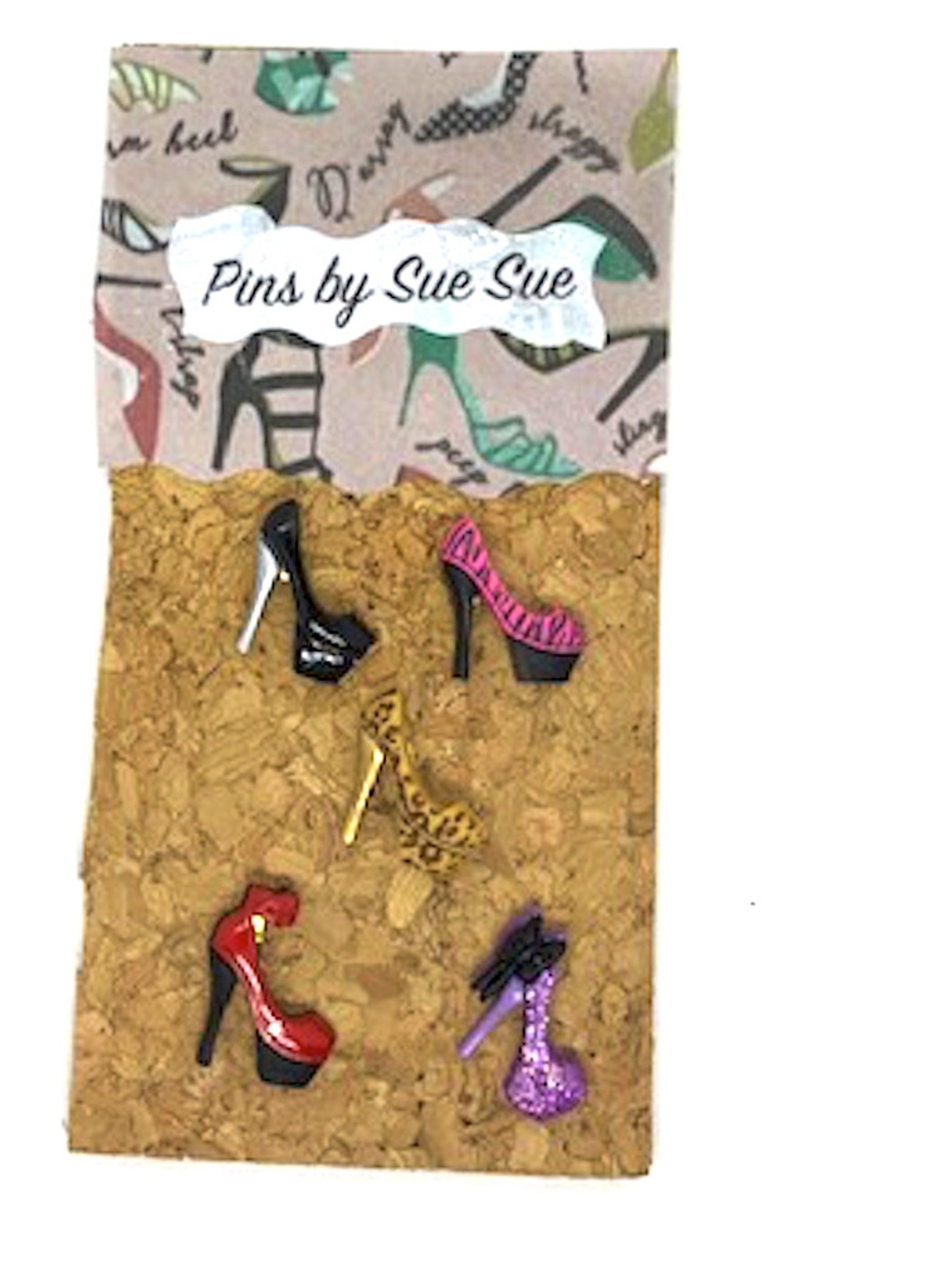 High Heel Shoes x6 Decorative Push Pins/Thumbtacks or Etsy