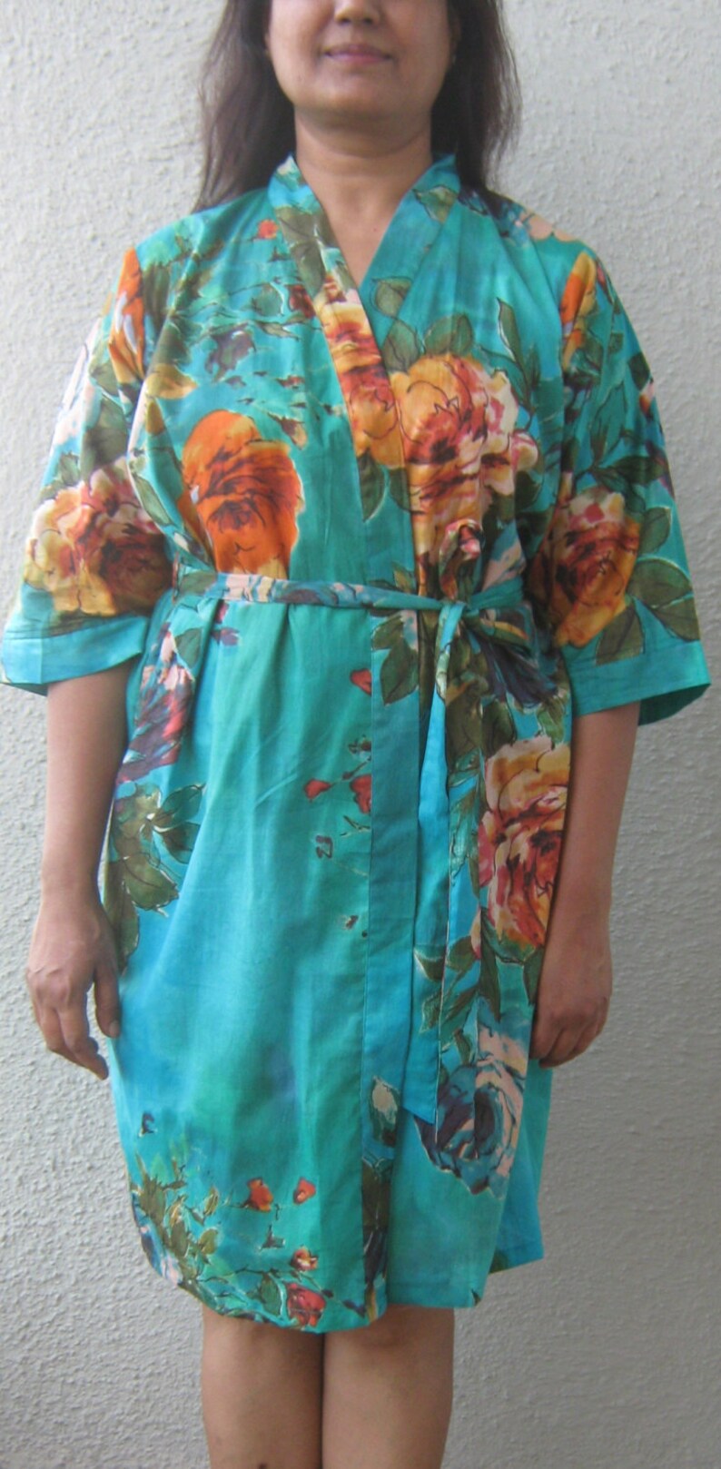 Bridesmaid robes Teal Set of 4567891012 robes Cotton Etsy